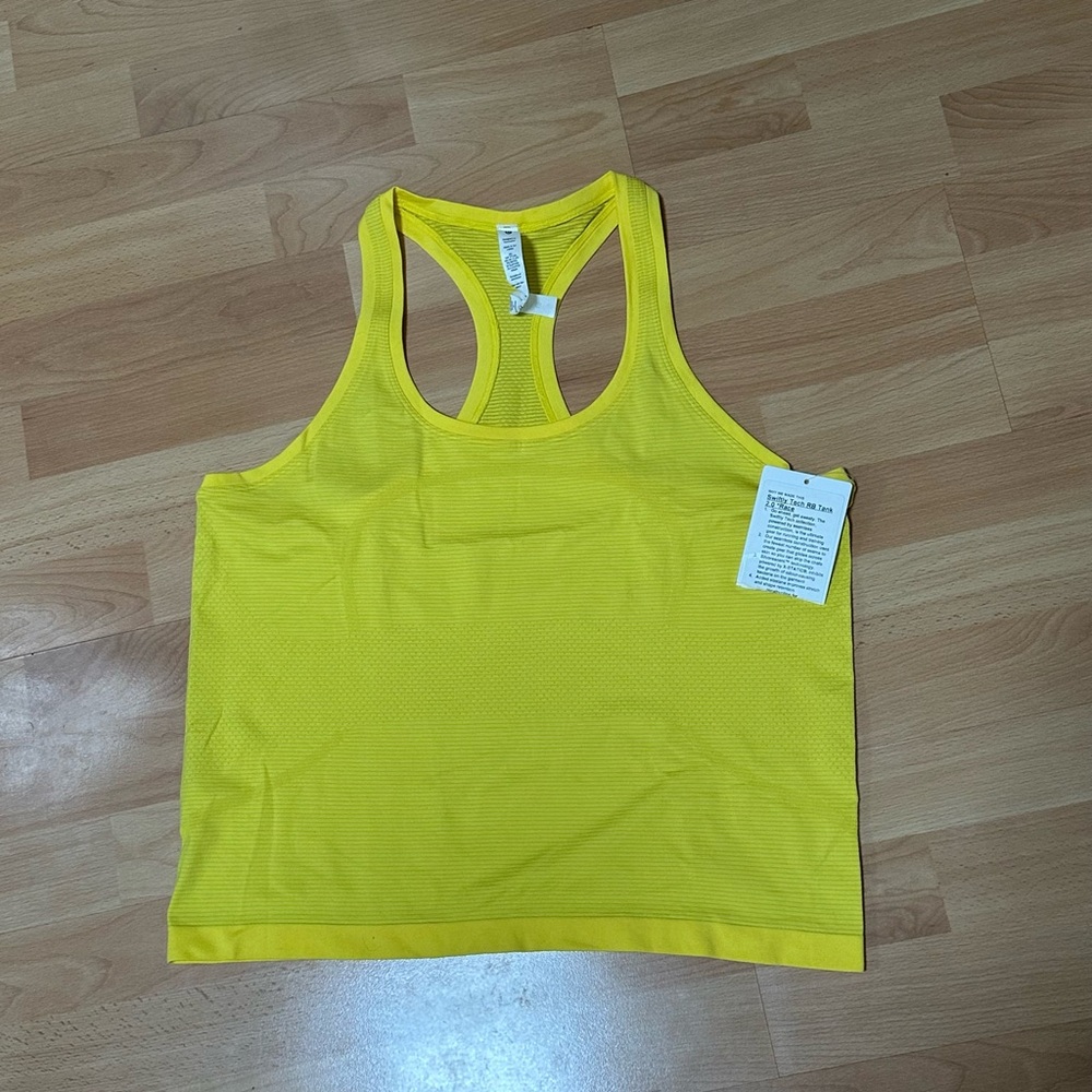 Brand New Lululemon Swiftly Tech Tank in Sonic Yellow